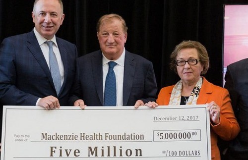 $5 Million Dollar Donation to Mackenzie Health Hospital